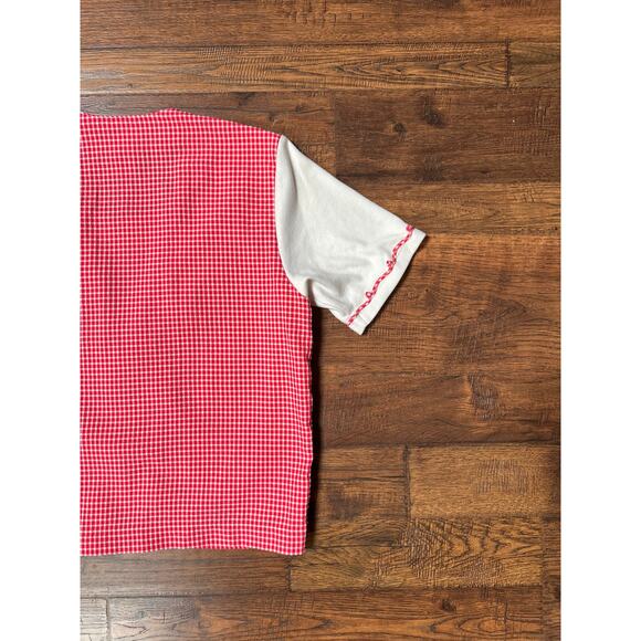 Vintage Clothing - 1990s T-Shirt Vest - Red Gingham - Koret Francisca - Medium - Picture 6 of 8